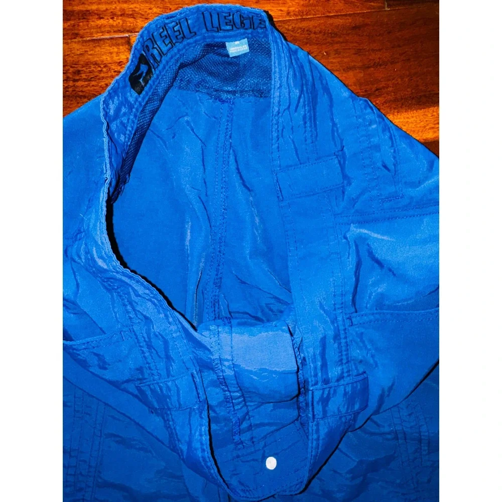 Reel‎ Legends Cargo Fishing Shorts Mens 36 Blue Excellent Nylon Quick Dry Marlin